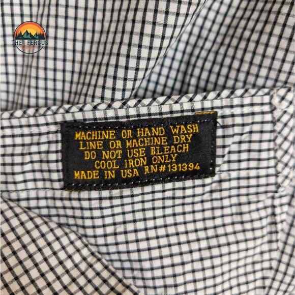 NWT Civilianaire Shirt Black Stripe Made In USA! Mens Size Slim Small - Picture 14 of 16